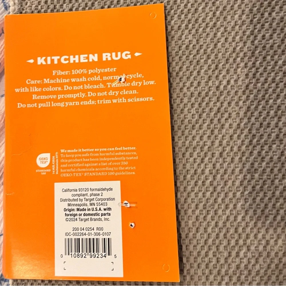 🆕- Threshold Halloween Pumpkins Rectangle Tufted Kitchen Rug. 34x20